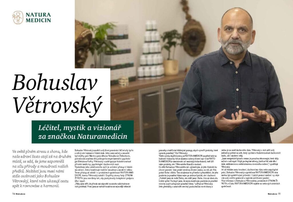 STATUSS magazine | Léčitel, mystik a vizionář za značkou NATURAMEDICIN